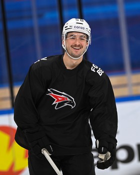 Тренировка «Авангарда» перед матчем в Тольятти