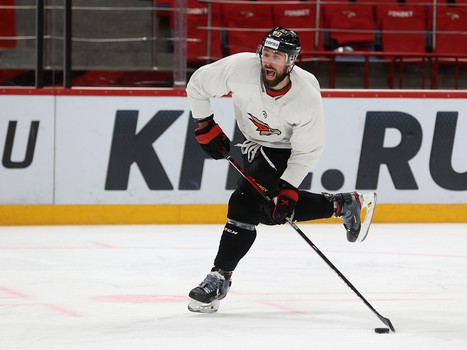 Раскатка «Авангарда» перед матчем с «Металлургом»