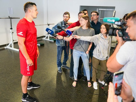 Открытая тренировка "Авангарда" для СМИ