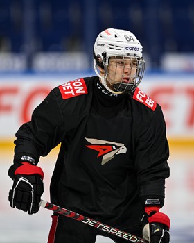 Раскатка «Авангарда» перед матчем в Уфе