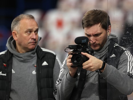 Раскатка «Авангарда» перед матчем в Магнитогорске