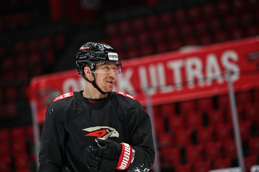 Раскатка «Авангарда» перед первым матчем серии с «Металлургом»