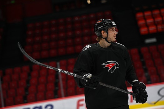 Тренировка «Авангарда» перед матчем с «Нефтехимиком»