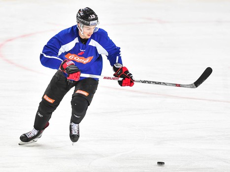 Раскатка "Авангарда" перед матчем с "Витязем"