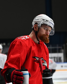 Тренировка «Авангарда» перед матчем во Владивостоке