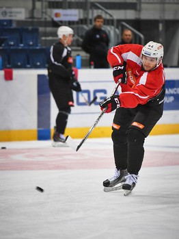 Раскатка "Авангарда" перед выездным матчем со "Слованом"