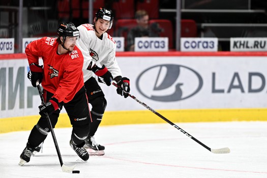 Раскатка «Авангарда» перед матчем с «Трактором»