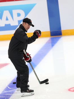 Раскатка «Авангарда» перед матчем с «Сибирью»