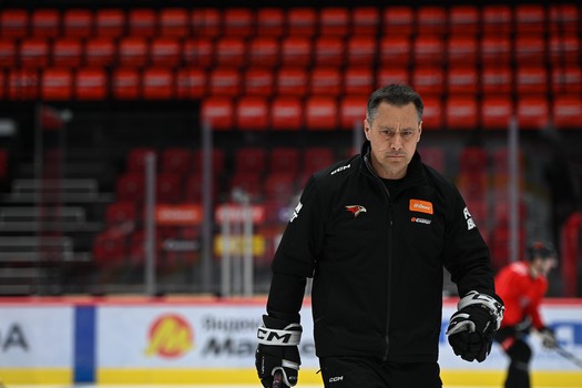 Раскатка «Авангарда» перед матчем с «Металлургом»