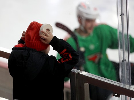 Тренировка «Авангарда» перед матчем в Екатеринбурге