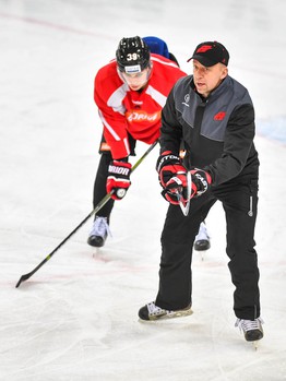 Раскатка "Авангарда" перед матчем с "Ак Барсом"