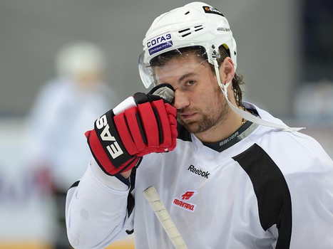 Раскатка "Авангарда" в Казани перед матчем с "Ак Барсом" 15 сентября 2013