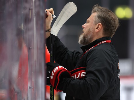 Тренировка «Авангарда» перед матчем с «Салаватом Юлаевым»