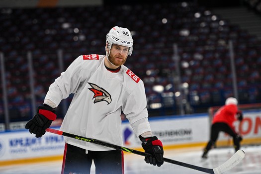 Раскатка «Авангарда» перед четвёртым матчем серии с «Металлургом» в Магнитогорске