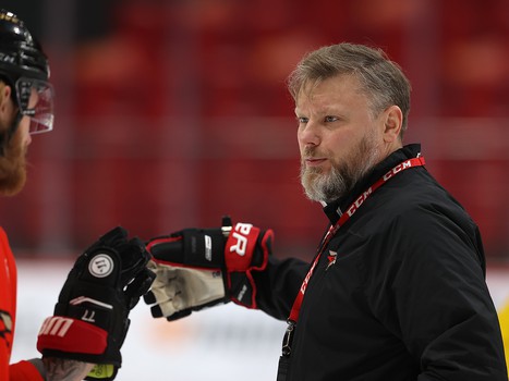 Тренировка «Авангарда» перед матчем с «Салаватом Юлаевым»