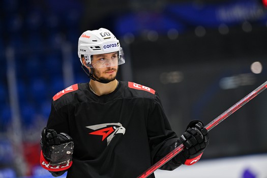 Раскатка «Авангарда» перед матчем в Нижнем Новгороде