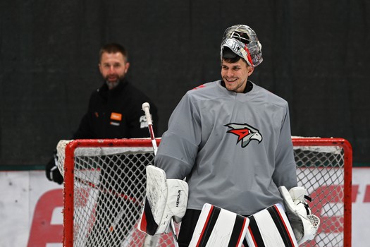 Раскатка «Авангарда» перед матчем с «Салаватом Юлаевым»