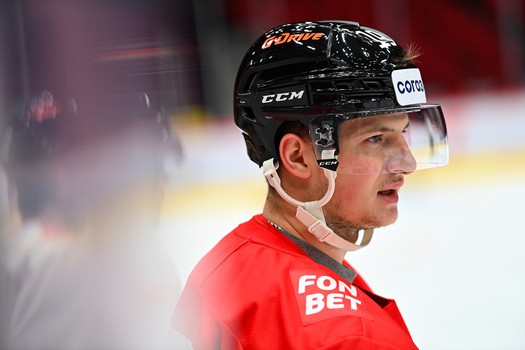 Раскатка «Авангарда» перед матчем с «Адмиралом»