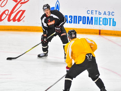 Раскатка "Авангарда" перед матчем с "Трактором"