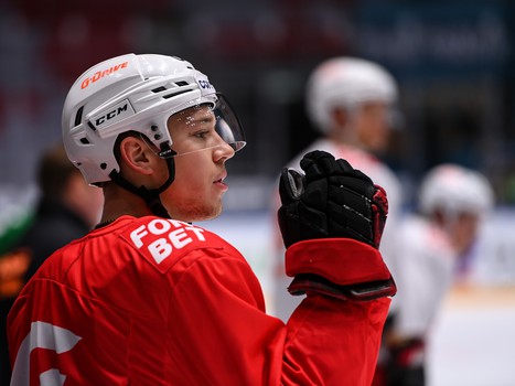 Раскатка «Авангарда» перед матчем в Сочи