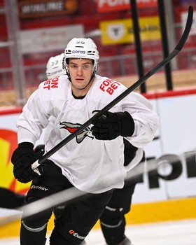 Раскатка «Авангарда» перед матчем в Челябинске