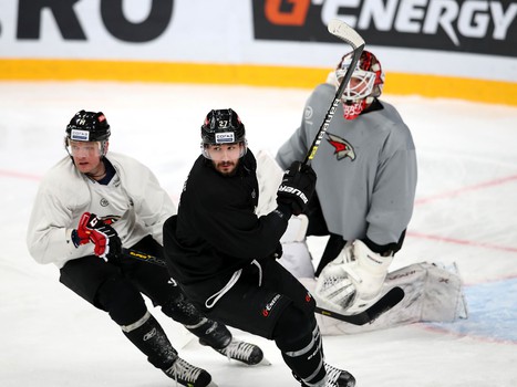 Раскатка «Авангарда» перед матчем с «Витязем»