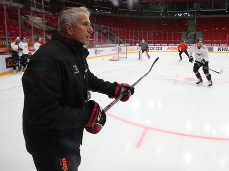 Раскатка «Авангарда» перед матчем с «Йокеритом»