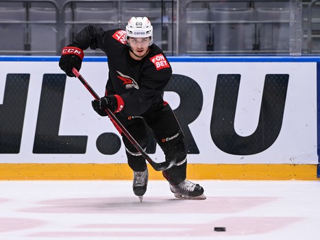 Раскатка «Авангарда» перед матчем в Сочи