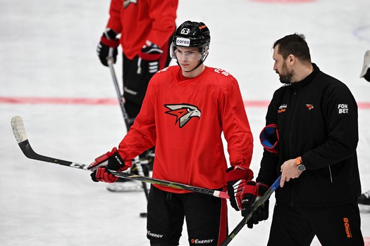 Раскатка «Авангарда» перед матчем с ЦСКА