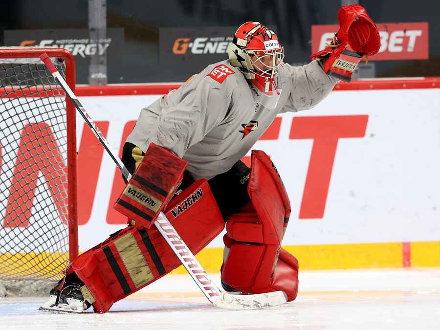 Раскатка «Авангарда» перед третьим матчем серии с «Металлургом»