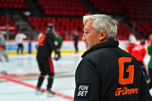 Раскатка «Авангарда» перед матчем с «Барысом»