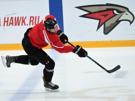 Раскатка "Авангарда" перед матчем с "Амуром"