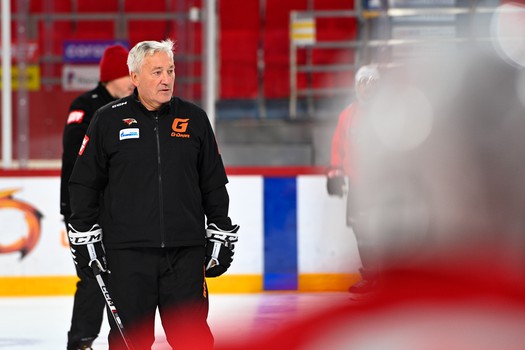 Раскатка «Авангарда» перед матчем в Екатеринбурге