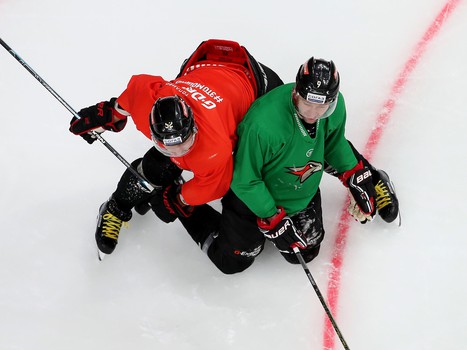 Раскатка «Авангарда» перед матчем с «Салаватом Юлаевым»