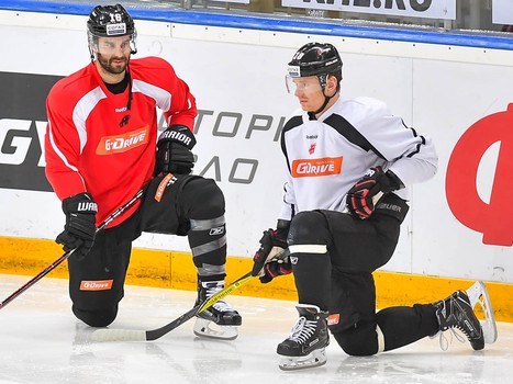 Раскатка "Авангарда" перед третьим матчем серии с "Салаватом Юлаевым"