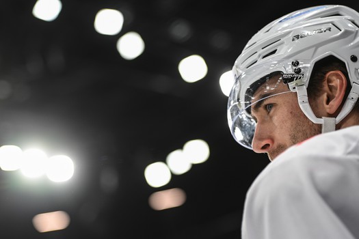 Тренировка «Авангарда» перед матчем в Новосибирске