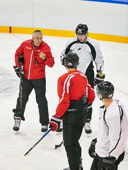 Раскатка "Авангарда" перед вторым матчем с "РоКи"