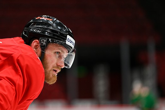 Раскатка «Авангарда» перед первым матчем серии с «Сибирью»