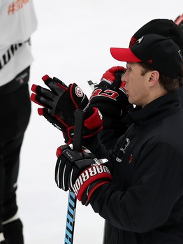 Раскатка «Авангарда» перед матчем с «Автомобилистом»