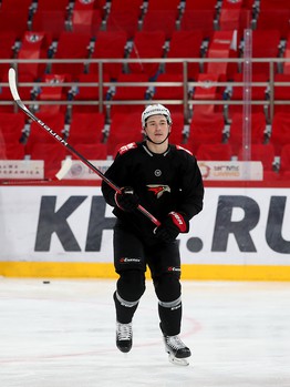 Тренировка «Авангарда» в Екатеринбурге перед третьим матчем серии с «Автомобилистом»