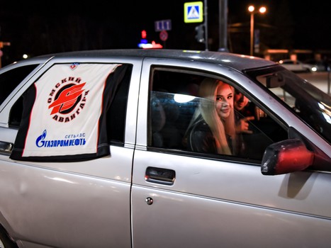 Омск празднует чемпионство «Авангарда»!