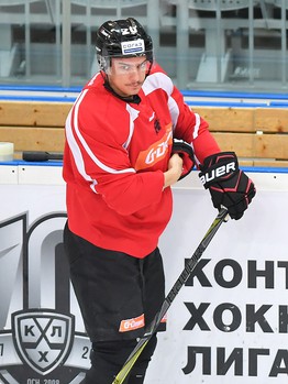 Раскатка "Авангарда" перед матчем с "Автомобилистом"