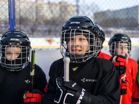 Новая хоккейная коробка в Омске