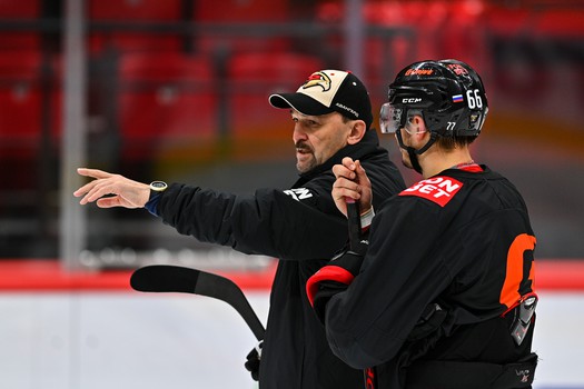 Раскатка «Авангарда» перед матчем с «Сибирью»