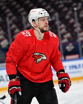 Раскатка «Авангарда» перед третьим матчем серии с «Металлургом» в Магнитогорске