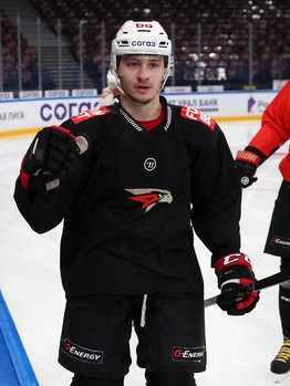 Тренировка «Авангарда» перед шестым матчем серии с «Металлургом»