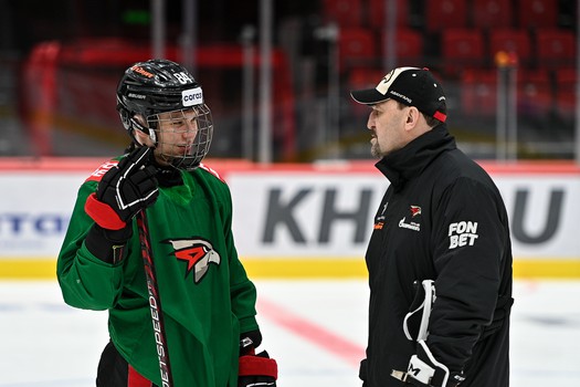 Раскатка «Авангарда» перед матчем с «Амуром»