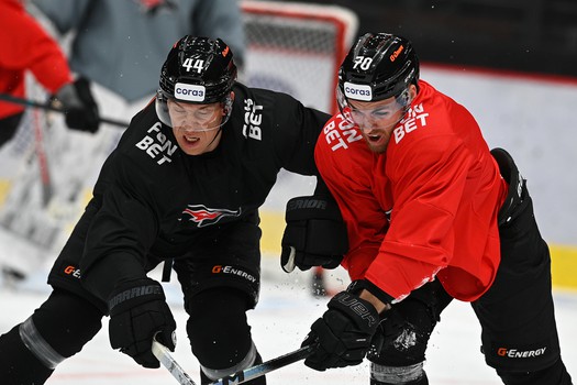 Раскатка «Авангарда» перед матчем с ХК «Сочи»