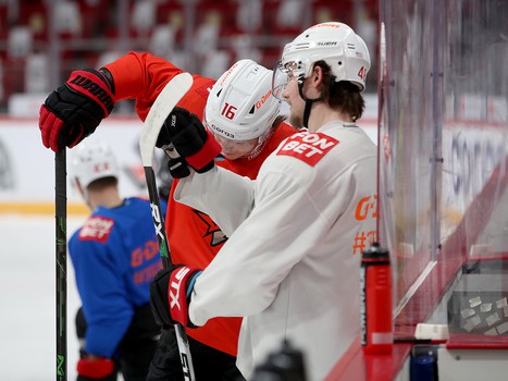 Раскатка «Авангарда» перед выездным матчем с «Трактором»