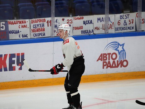 Тренировка «Авангарда» перед стартом финала Кубка Гагарина